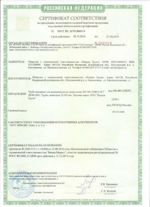 Сертификаты